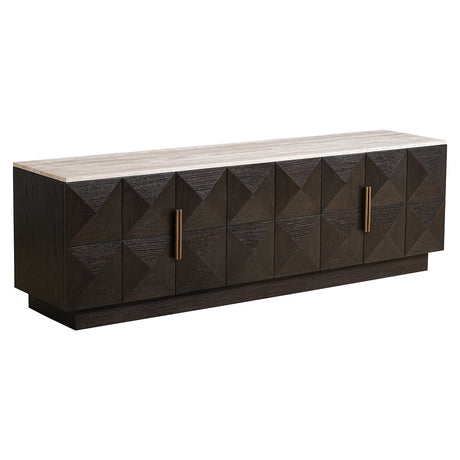 TV Möbel Claremont 4-türig (Brown) - ZEN ZONE Furniture