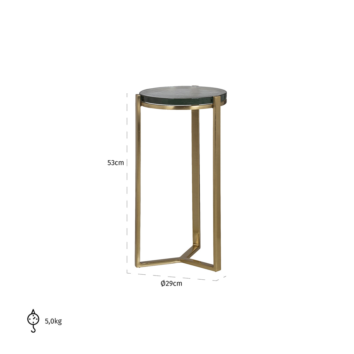 Beistelltisch Aubrey (Gold) - ZEN ZONE