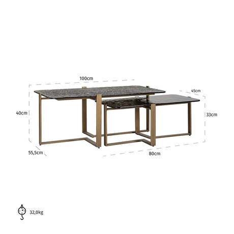 Couchtisch Sterling Set von 2 - ZEN ZONE