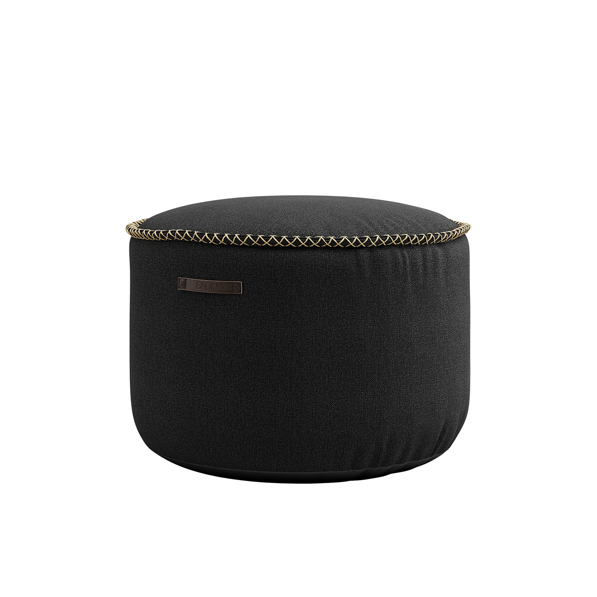 Medley Lounge Chair Black + Pouf - ZEN ZONE