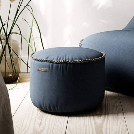 Cura Pouf Dark Blue - ZEN ZONE