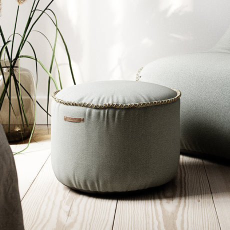 Cura Pouf Grey - ZEN ZONE