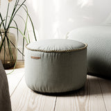 Cura Lounge Chair Grey + Pouf - ZEN ZONE