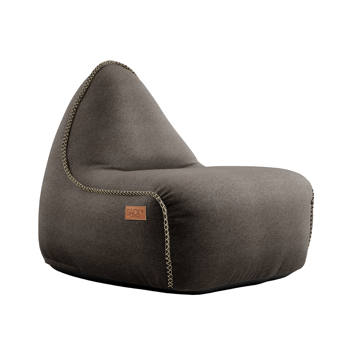 Canvas Lounge Chair Brown - ZEN ZONE