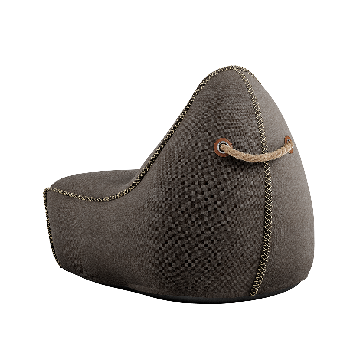 Canvas Lounge Chair Brown - ZEN ZONE