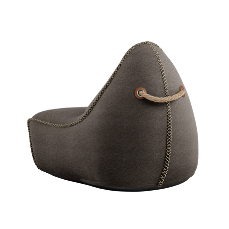 Canvas Lounge Chair Brown - ZEN ZONE