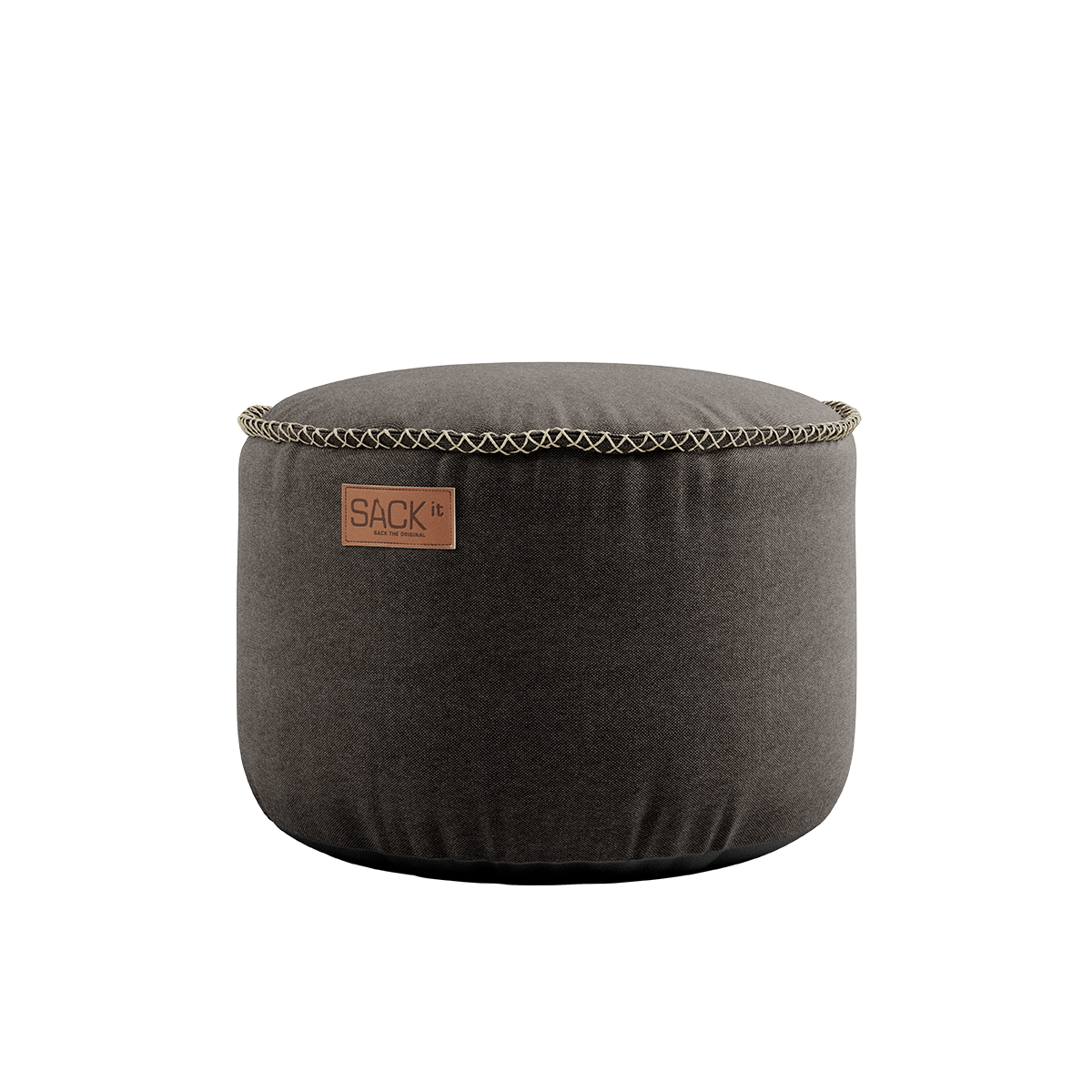 Canvas Pouf Brown - ZEN ZONE