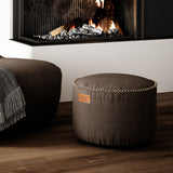 Canvas Pouf Brown - ZEN ZONE