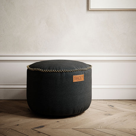 Canvas Pouf Black - ZEN ZONE