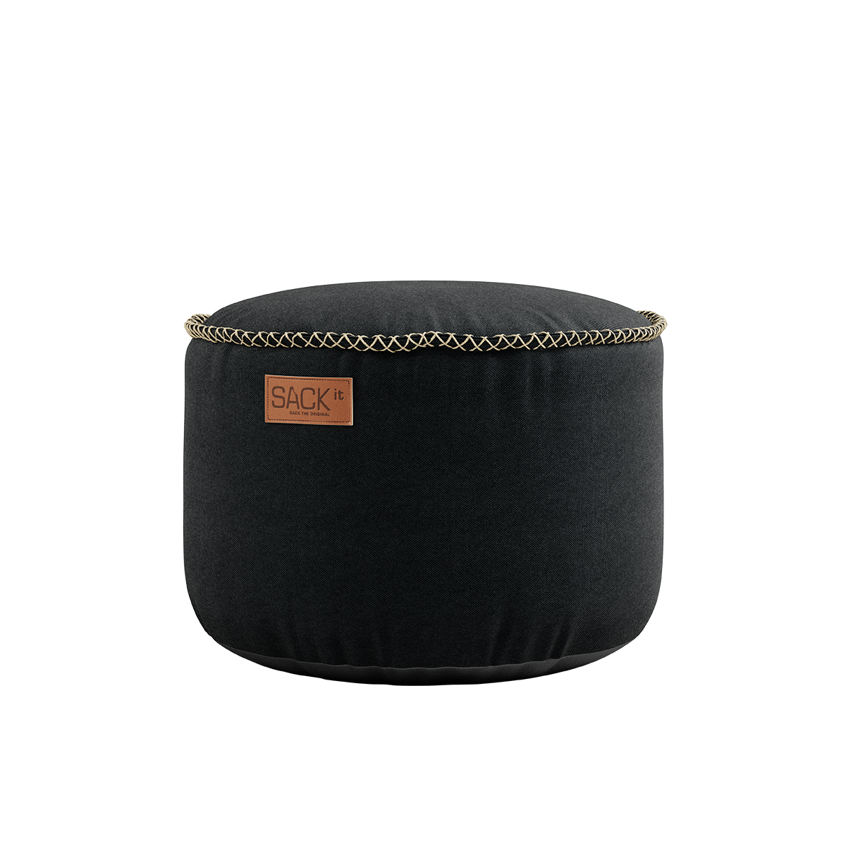 Canvas Pouf Black - ZEN ZONE