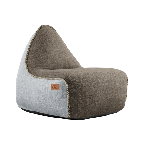 Cobana Lounge Chair Brown/White - ZEN ZONE