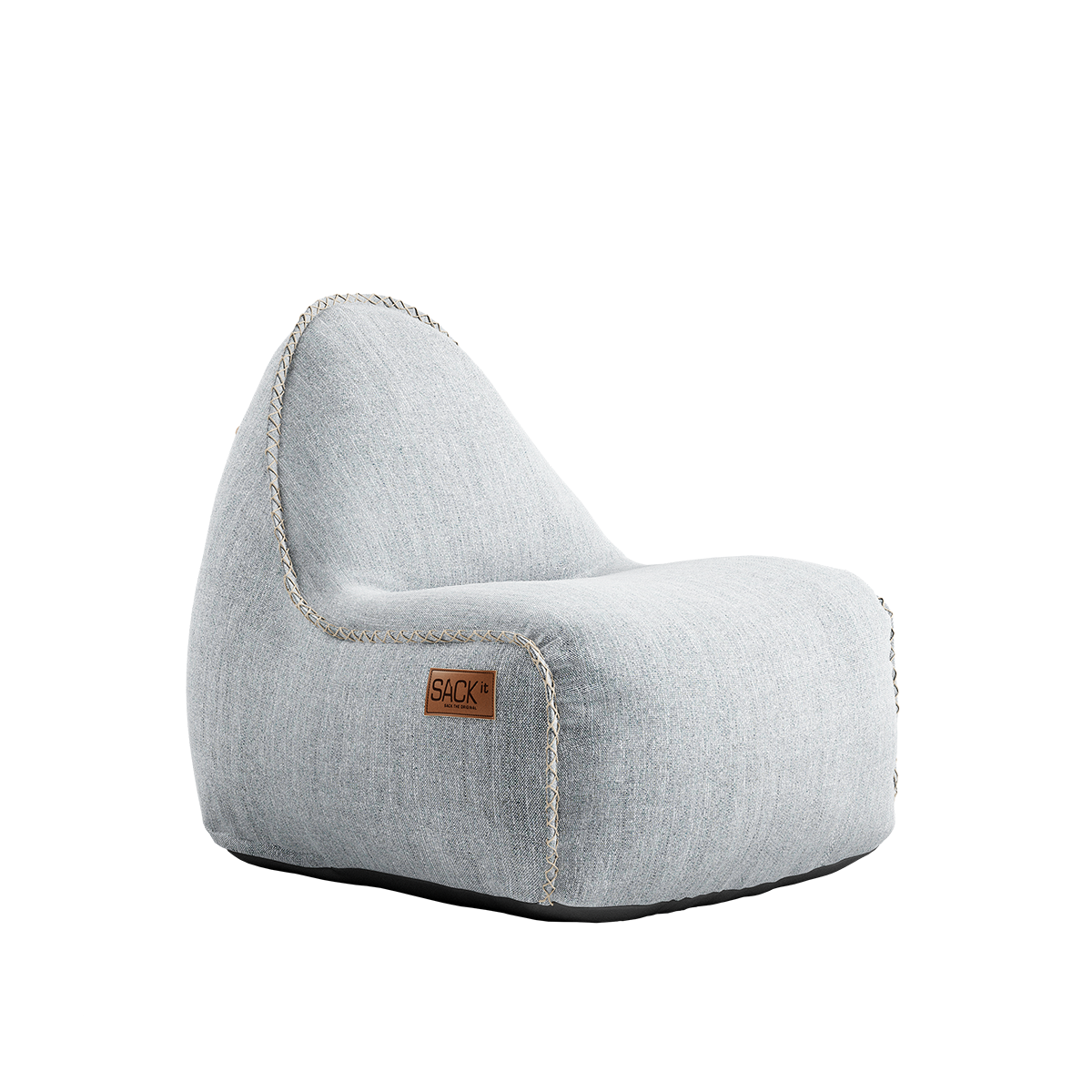 Cobana Lounge Chair jr. White + Pouf - ZEN ZONE