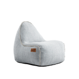 Cobana Lounge Chair jr. White + Pouf - ZEN ZONE