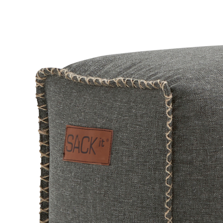 Cobana Square Pouf Grey - ZEN ZONE