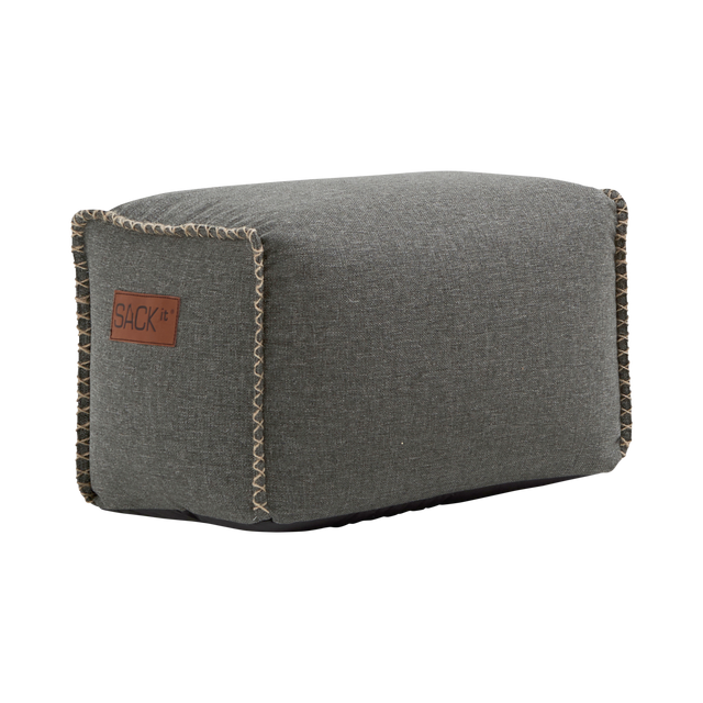 Cobana Square Pouf Grey - ZEN ZONE