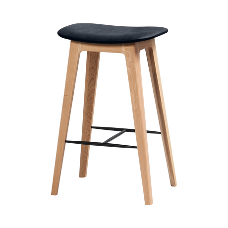 Nordic Bar chair Oak n/s high - Luna Carbon - ZEN ZONE