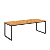 Patio Dining Table 214 x 90 - Teak - ZEN ZONE