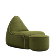 Medley Lounge Chair Moss + Pouf - ZEN ZONE