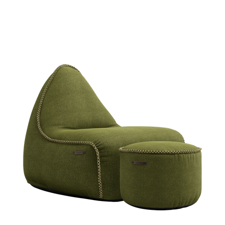 Medley Lounge Chair Moss + Pouf - ZEN ZONE