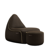 Medley Lounge Chair Coffee + Pouf - ZEN ZONE