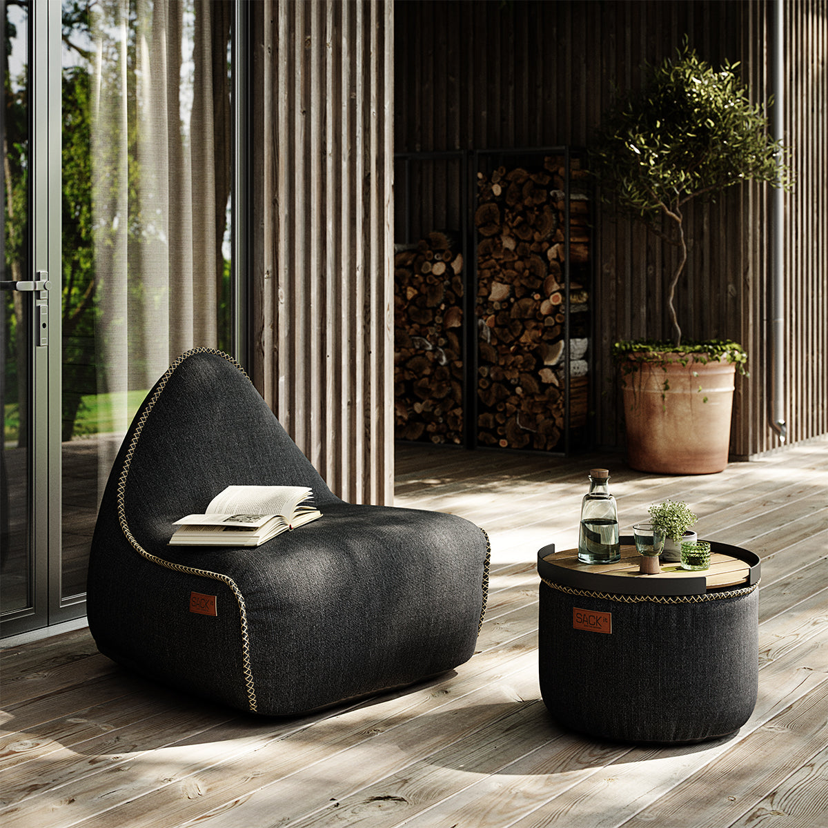 Cobana Lounge Chair Black - ZEN ZONE