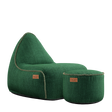 Cobana Lounge Chair Green + Pouf - ZEN ZONE