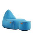 Cobana Lounge Chair Turkis + Pouf - ZEN ZONE