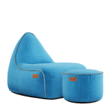 Cobana Lounge Chair Turkis + Pouf - ZEN ZONE