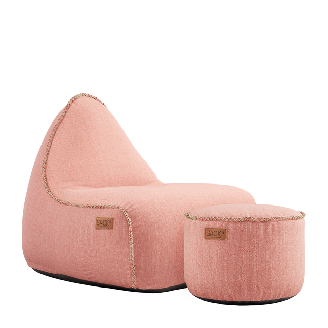 Cobana Lounge Chair Rose + Pouf - ZEN ZONE