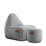 Cobana Lounge Chair jr. Sand Melange + Pouf - ZEN ZONE