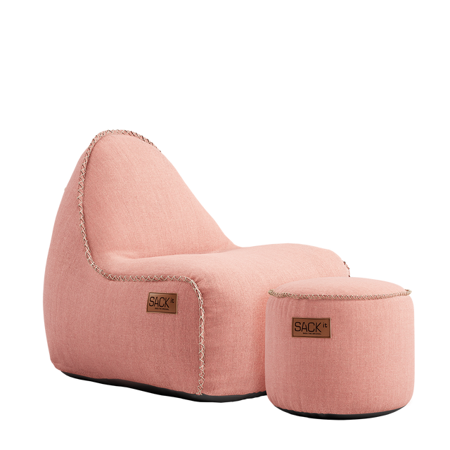 Cobana Lounge Chair jr. Rose + Pouf - ZEN ZONE