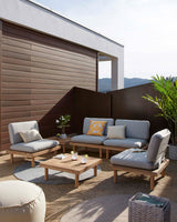 Viridis Outdoor Set, bestehend aus 4 Sessel und 2 Tischen FSC 100% - ZEN ZONE Furniture