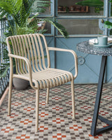 Stapelbarer Outdoor Stuhl Isabellini beige - ZEN ZONE Furniture