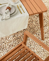 Hanzel ausziehbarer Outdoor Tisch aus massivem Eukalyptusholz 183 (240) x 100 cm FSC 100% - ZEN ZONE Furniture