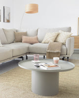 Galene 3-Sitzer Ecksofa beige 267 x 207 cm - ZEN ZONE Furniture