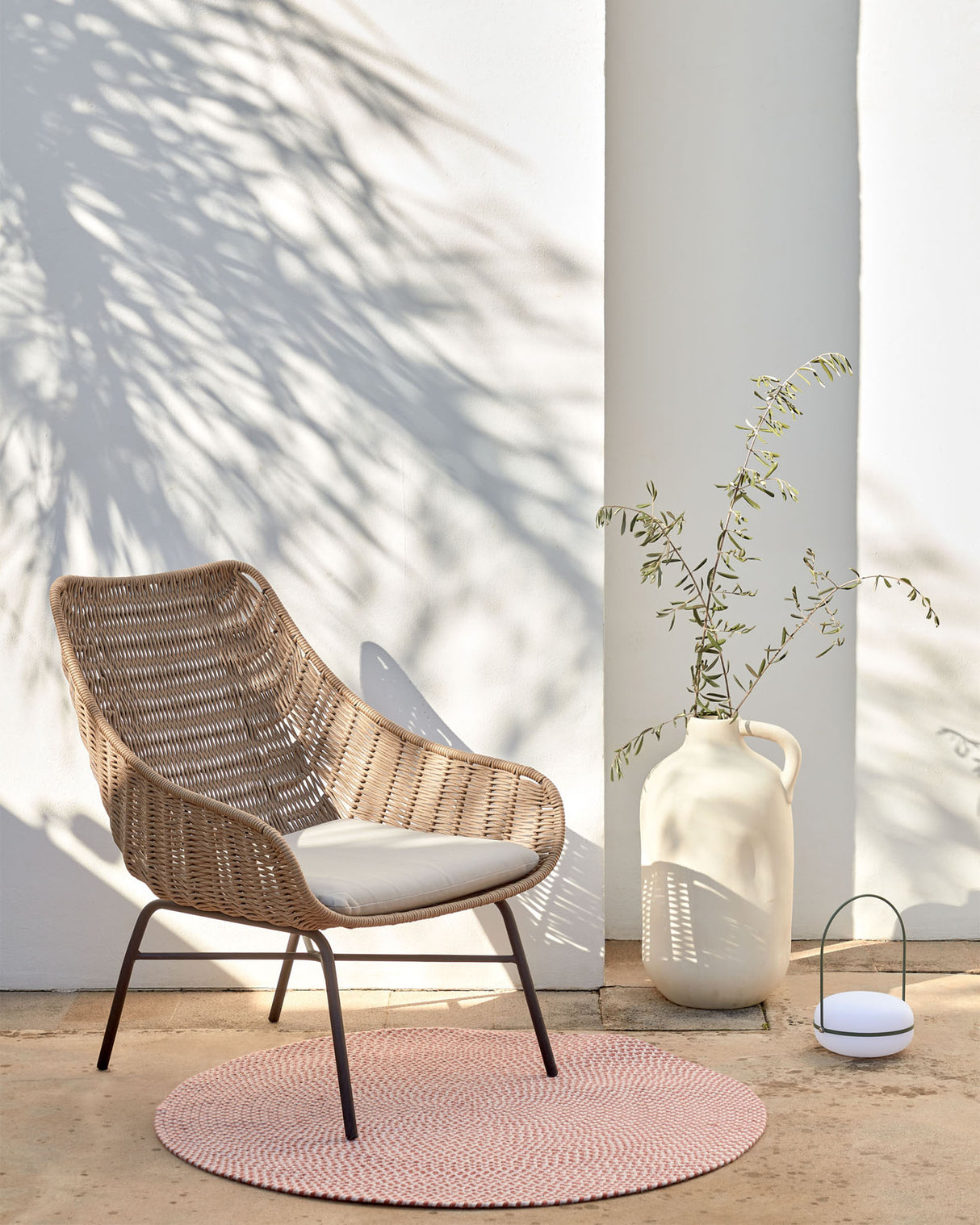 Abeli Seilsessel in Beige - ZEN ZONE Furniture