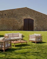 Sacova Couchtisch 100% outdoor massives Eukalyptusholz 140x89cm 100%FSC - ZEN ZONE Furniture