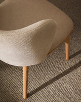 Stuhl Ciselia beige Chenille und massive Esche mit natürlichem Finish FSC Mix Credit - ZEN ZONE Furniture