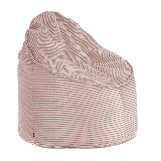 Wilma Pouf breiter Cord rosa Ø 80 cm - ZEN ZONE Furniture