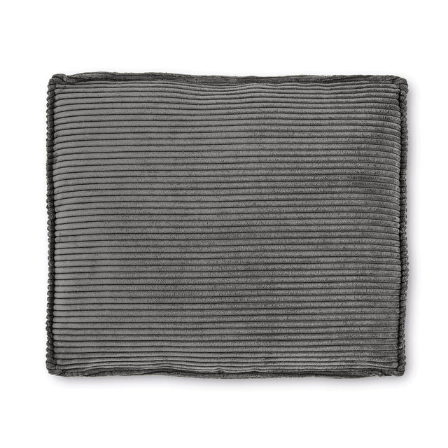 Blok Kissen breiter Cord grau 50 x 60 cm - ZEN ZONE