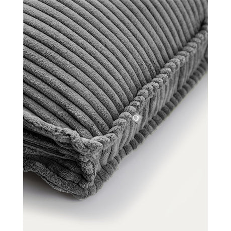 Blok Kissen breiter Cord grau 60 x 60 cm - ZEN ZONE