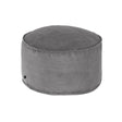 Wilma großer Pouf breiter Cord grau Ø 70 cm - ZEN ZONE Furniture