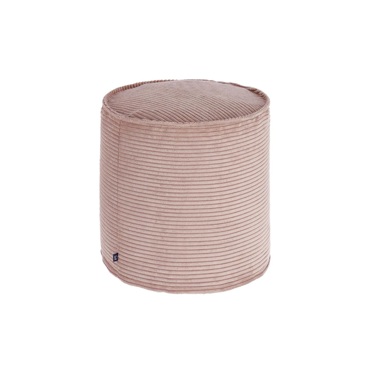 Wilma kleiner Pouf breiter Cord rosa Ø 40 cm - ZEN ZONE Furniture