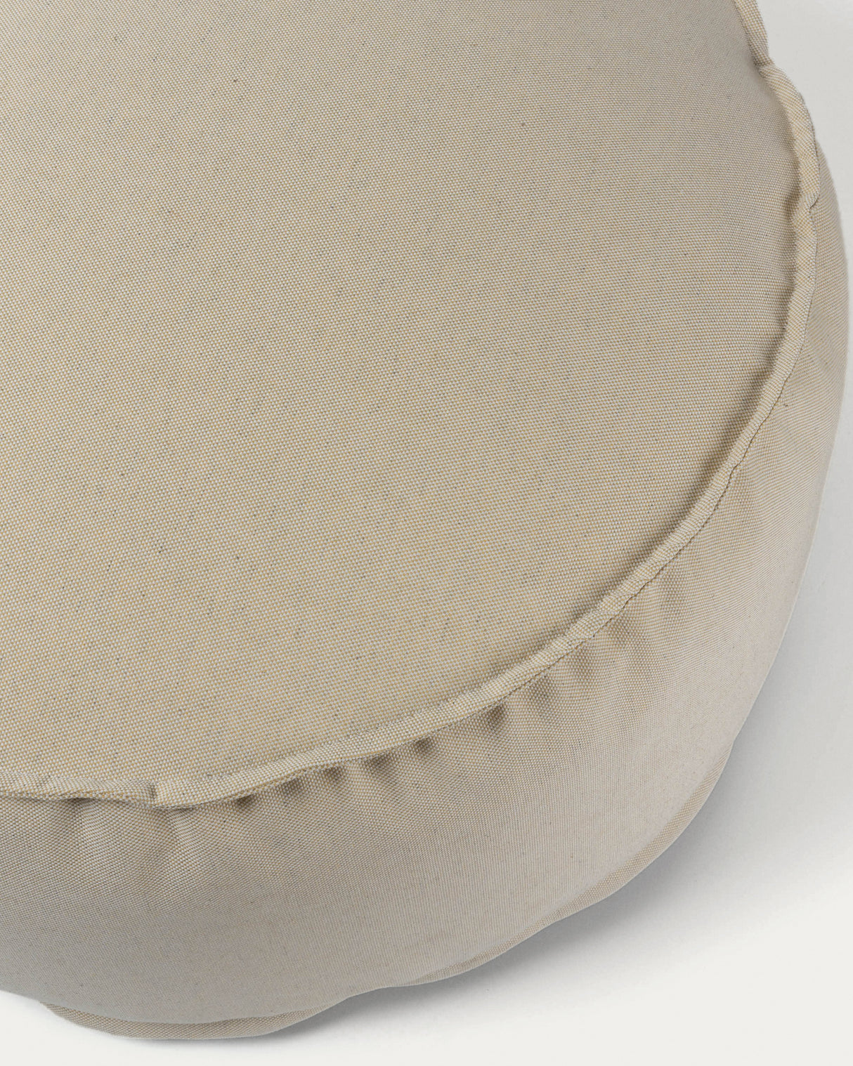 Runder Nedra Pouf Ø 70 cm beige - ZEN ZONE Furniture