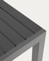 Sirley Gartentisch aus Aluminium schwarz 70 x 70 cm - ZEN ZONE Furniture