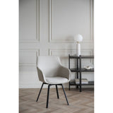 ALISON Essstuhl Beige/schwarz 58x59x89cm - ZEN ZONE Furniture