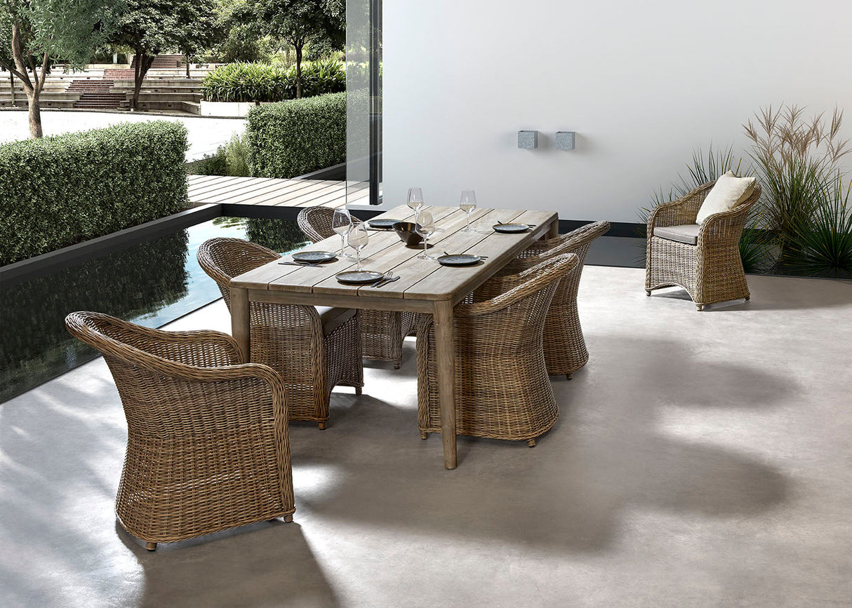 ANAIS Tisch Teak 280 Grau - ZEN ZONE