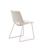 Zahara Stuhl beige und Stahl mit beigem Finish - ZEN ZONE Furniture