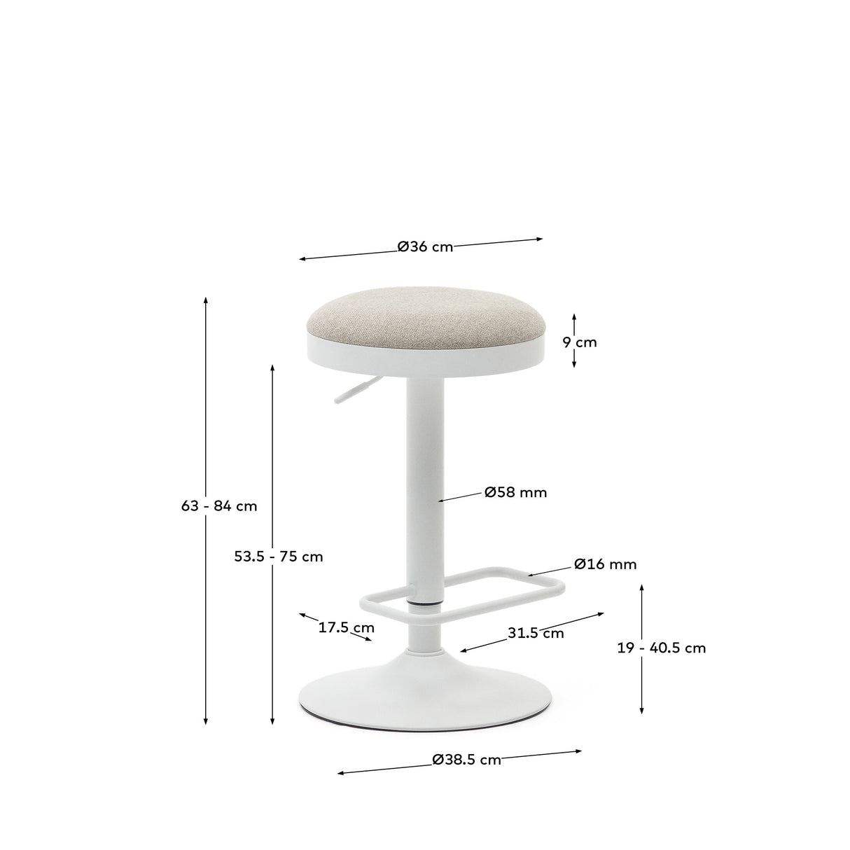 Zaib Hocker Beige - ZEN ZONE