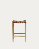 Calixta Hocker aus massivem Teakholz Höhe 67 cm - ZEN ZONE Furniture